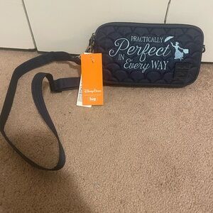 Mary Poppins Lug Coupe XL Navy Crossbody Bag